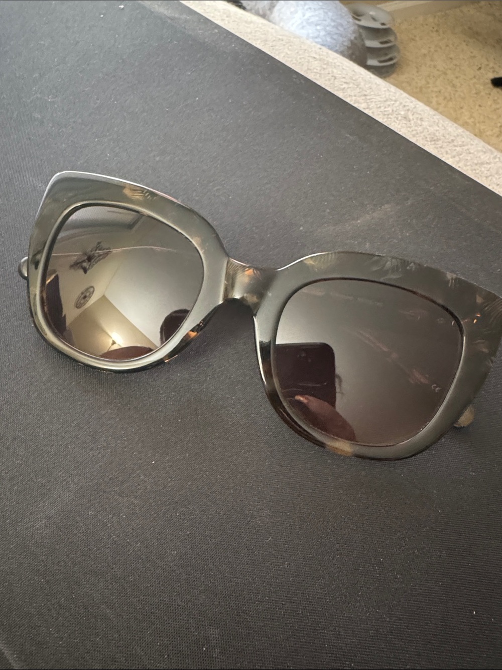 Trina Turk Black Cat-Eye Sunglasses